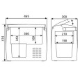 Przenośna lodówka CDF18 Dometic wymiary