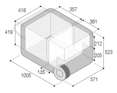 Wymiary lodówki samochodowej VFD115